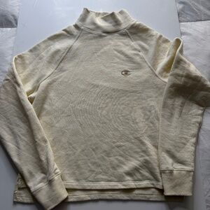 Off White Champion Mock Neck Sweatshirt